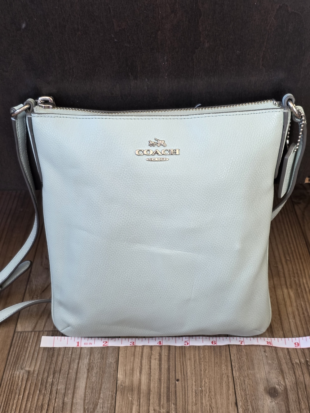 Coach Leather Crossbody Bag Mint - Picture 6 of 8